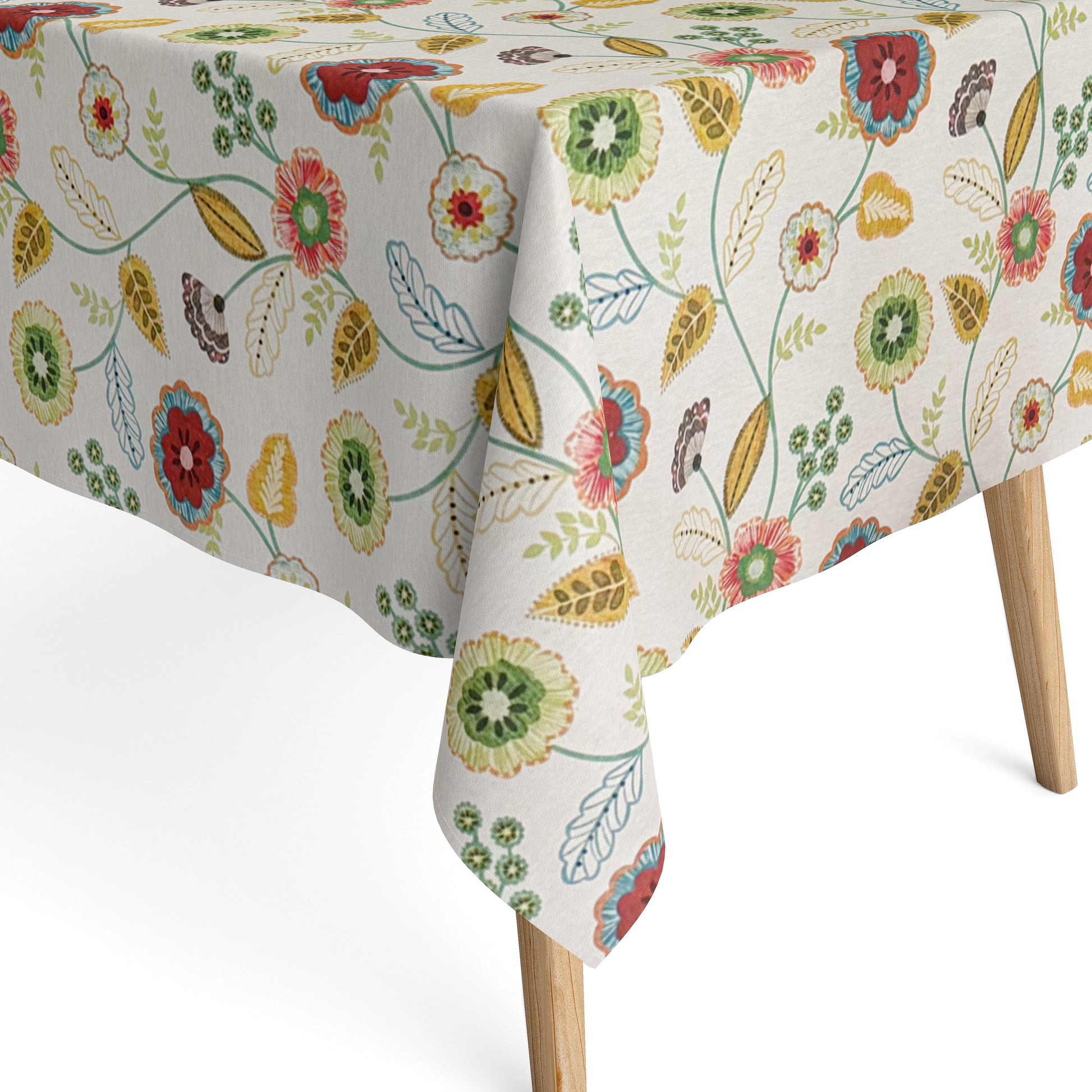 Baumwoll Tischdecke Blumen Blüten