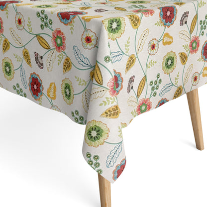 Baumwoll Tischdecke Blumen Blüten