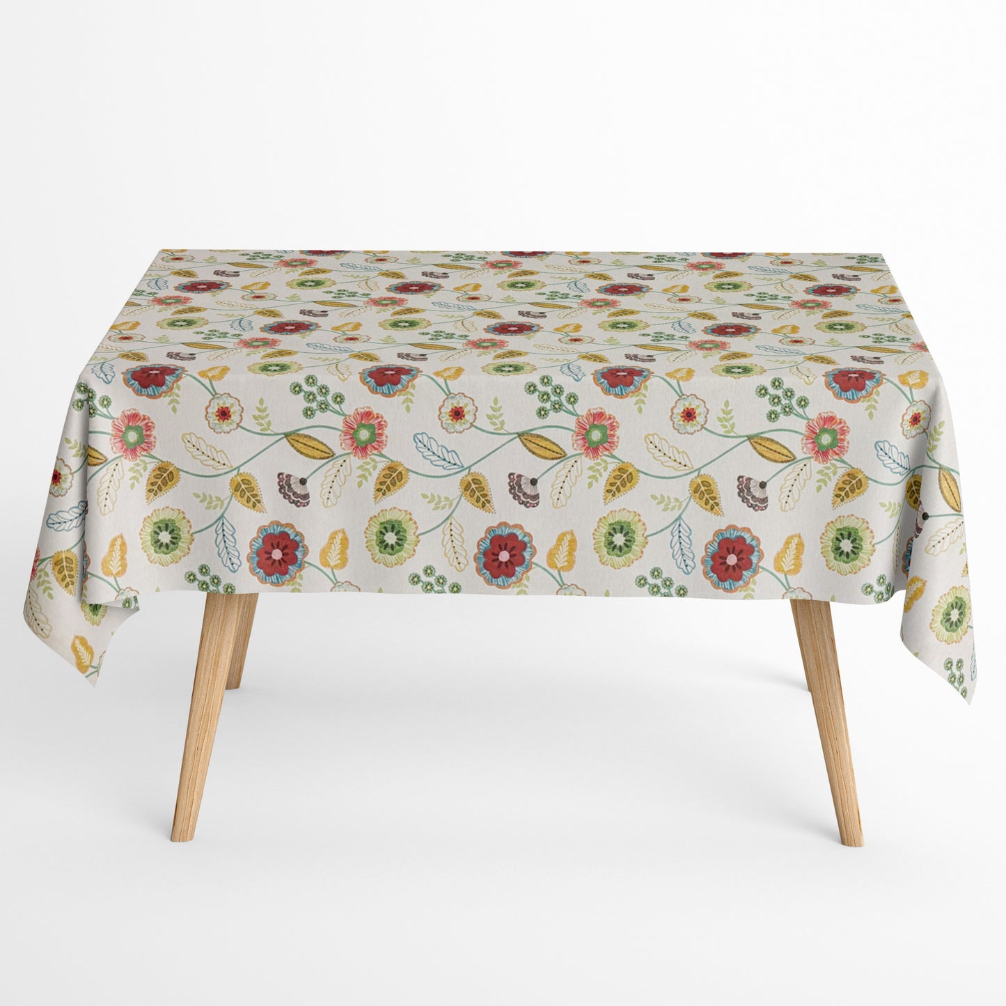 Baumwoll Tischdecke Blumen Blüten