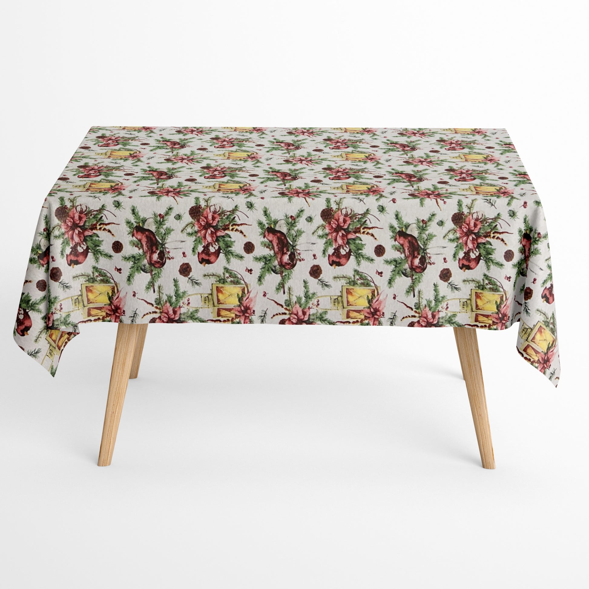 Baumwoll Tischdecke Weihnachten eckig rund oval