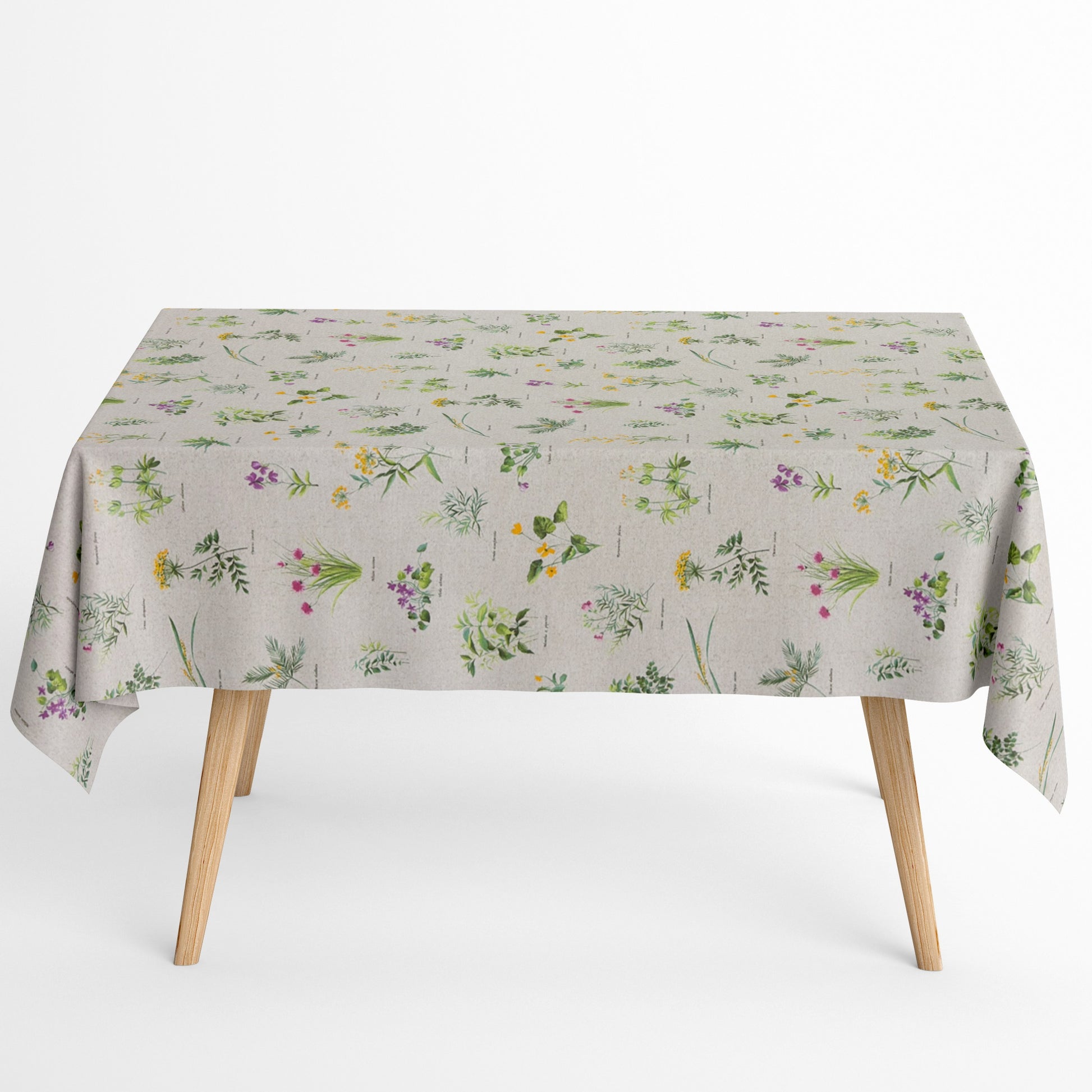 Baumwoll Tischdecke Kräuter