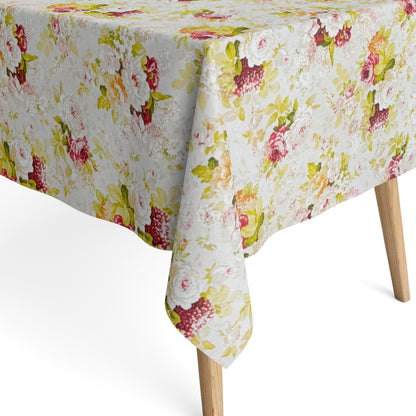 Baumwoll Tischdecke Rosen