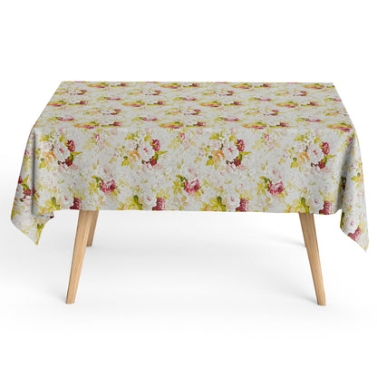 Baumwoll Tischdecke Rosen