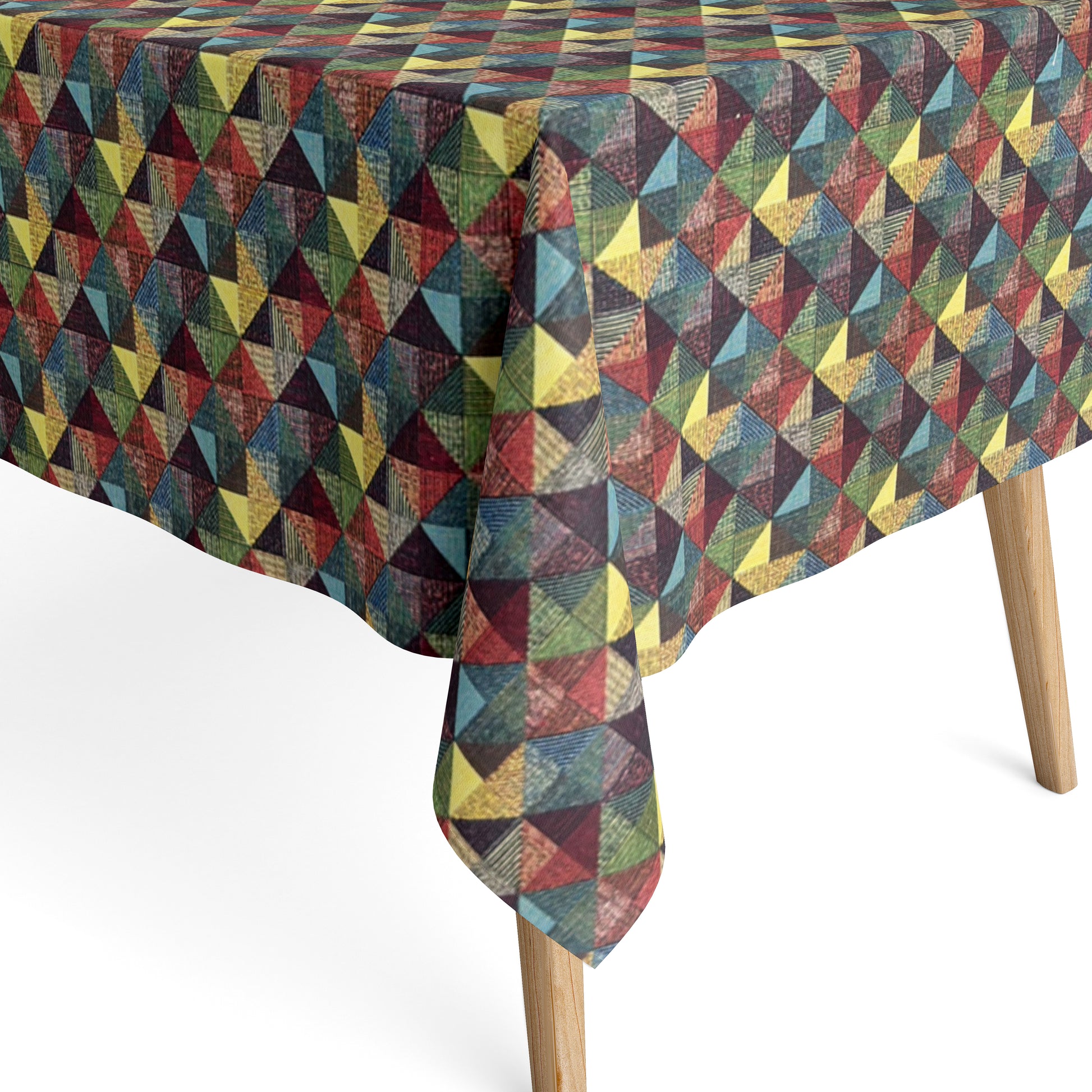 Jacquard Tischdecke geometrische Formen