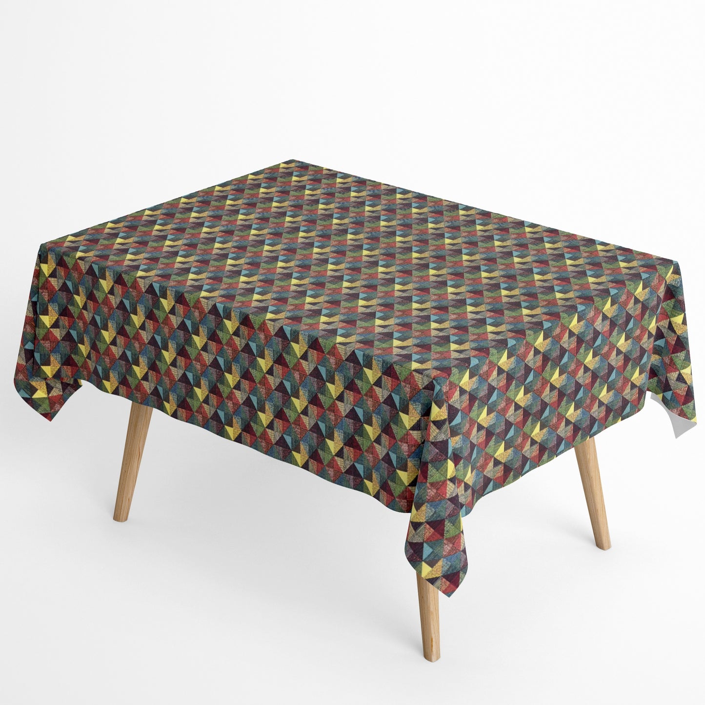 Jacquard Tischdecke geometrische Formen