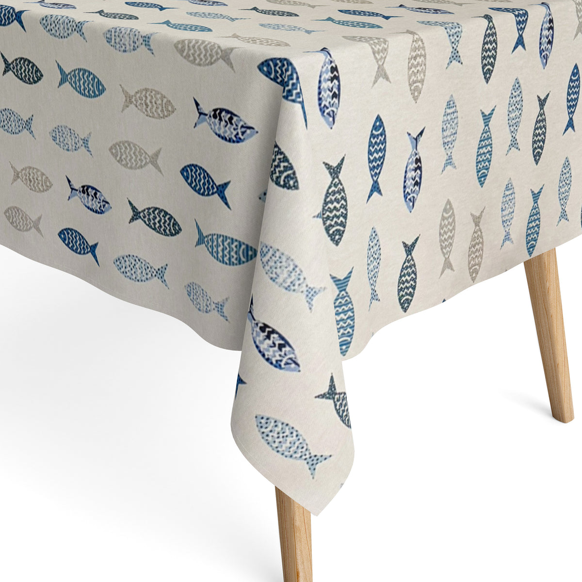 Jacquard Tischdecke aus beschichteter Baumwolle mit Fleckenschutz SALA –