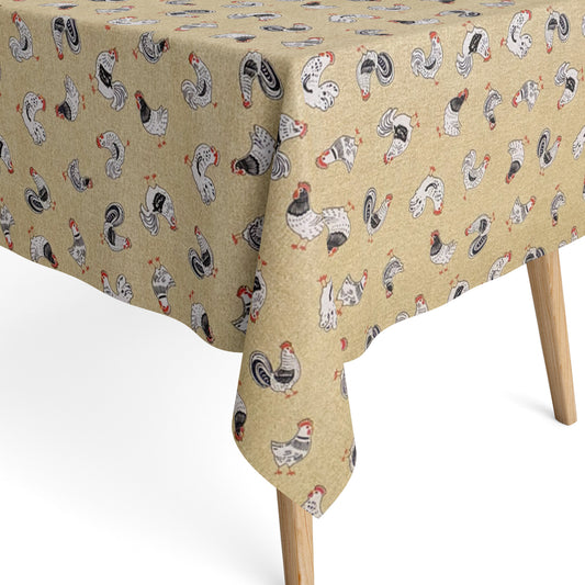 Baumwoll Tischdecke Hühner Henne