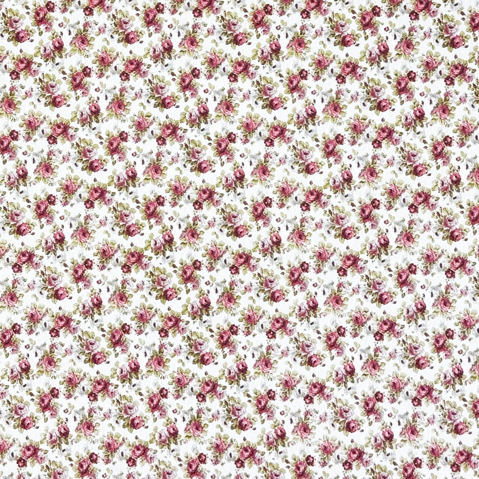 Baumwoll Tischdecke rote Rosen