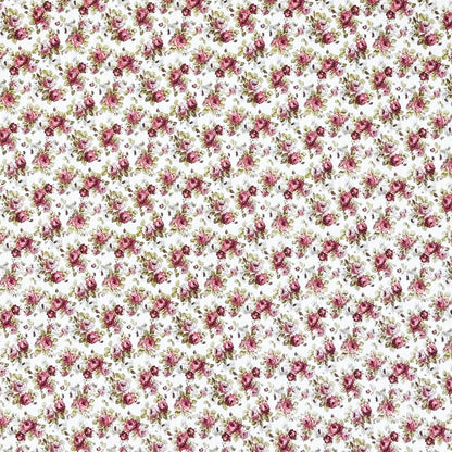 Baumwoll Tischdecke rote Rosen