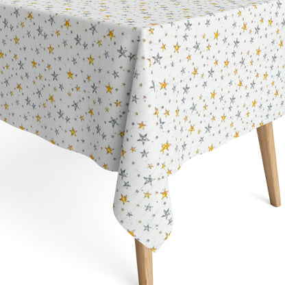 textile tablecloth jacquard coated cotton Christmas STELES 60472 stars square round oval