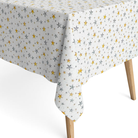 textile tablecloth jacquard coated cotton Christmas STELES 60472 stars square round oval