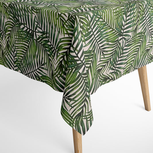 jacquard tischdecke palmen