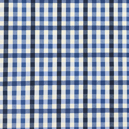 Jacquard Tischdecke kariert blau