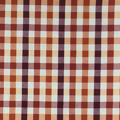 Jacquard Tischdecke kariert rot