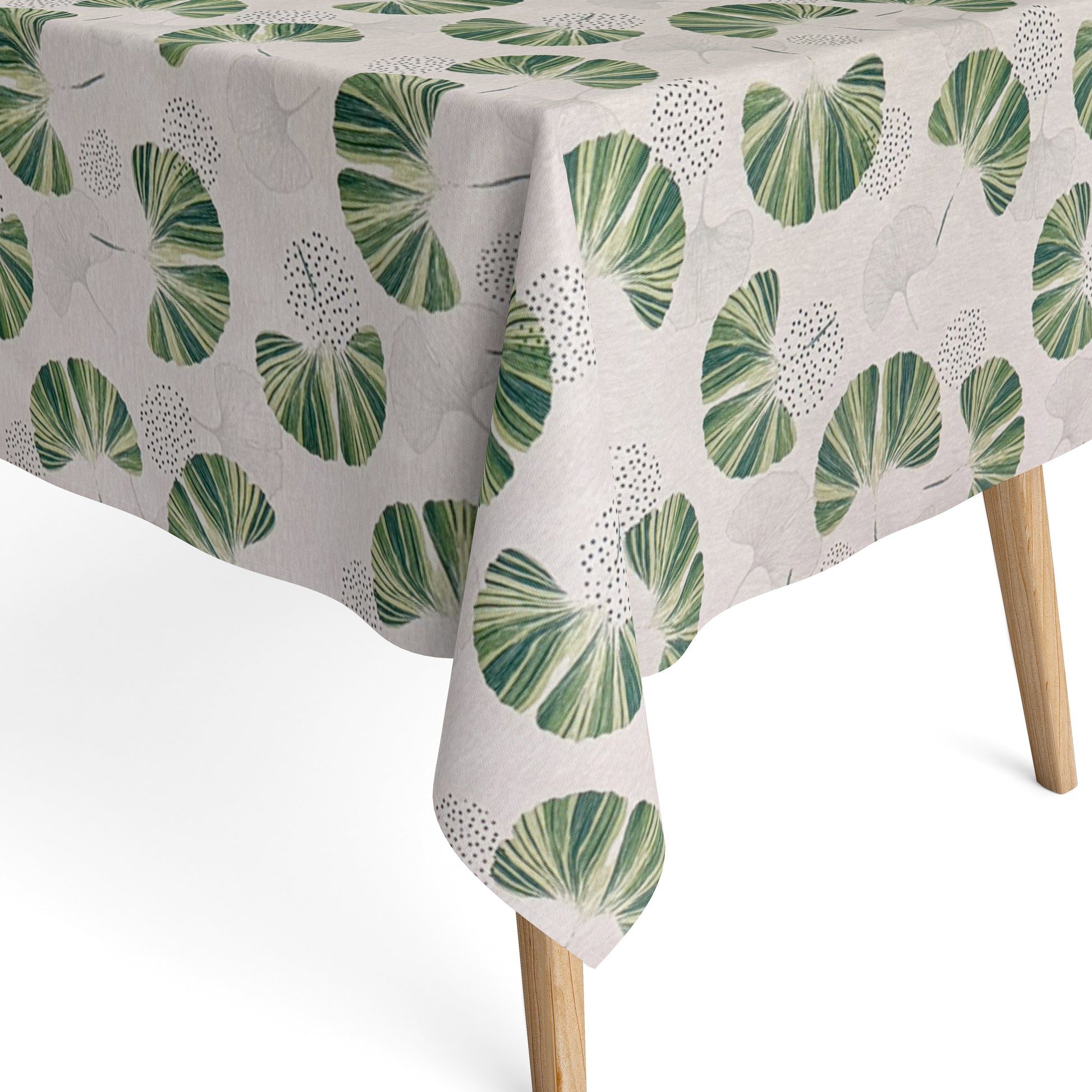 Baumwoll Tischdecke Ginkgo