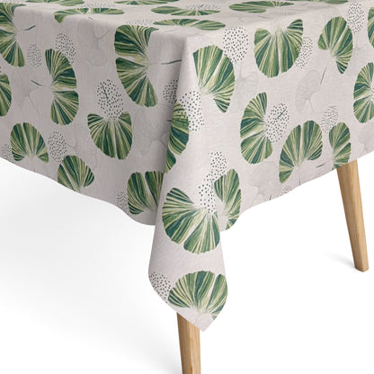 Baumwoll Tischdecke Ginkgo
