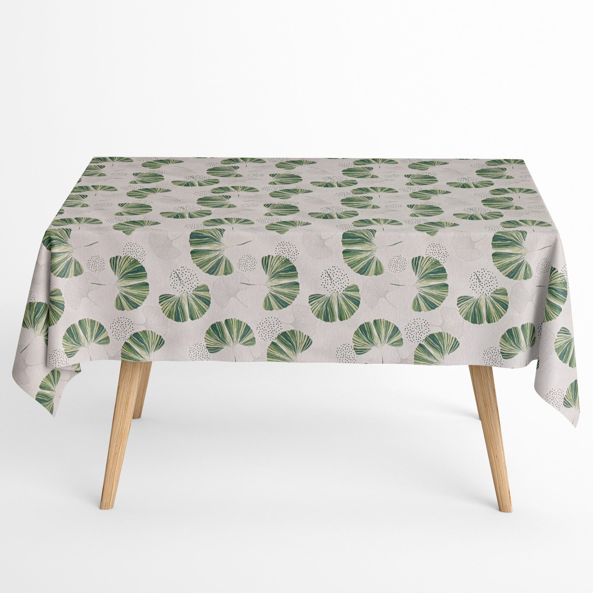 Baumwoll Tischdecke Ginkgo