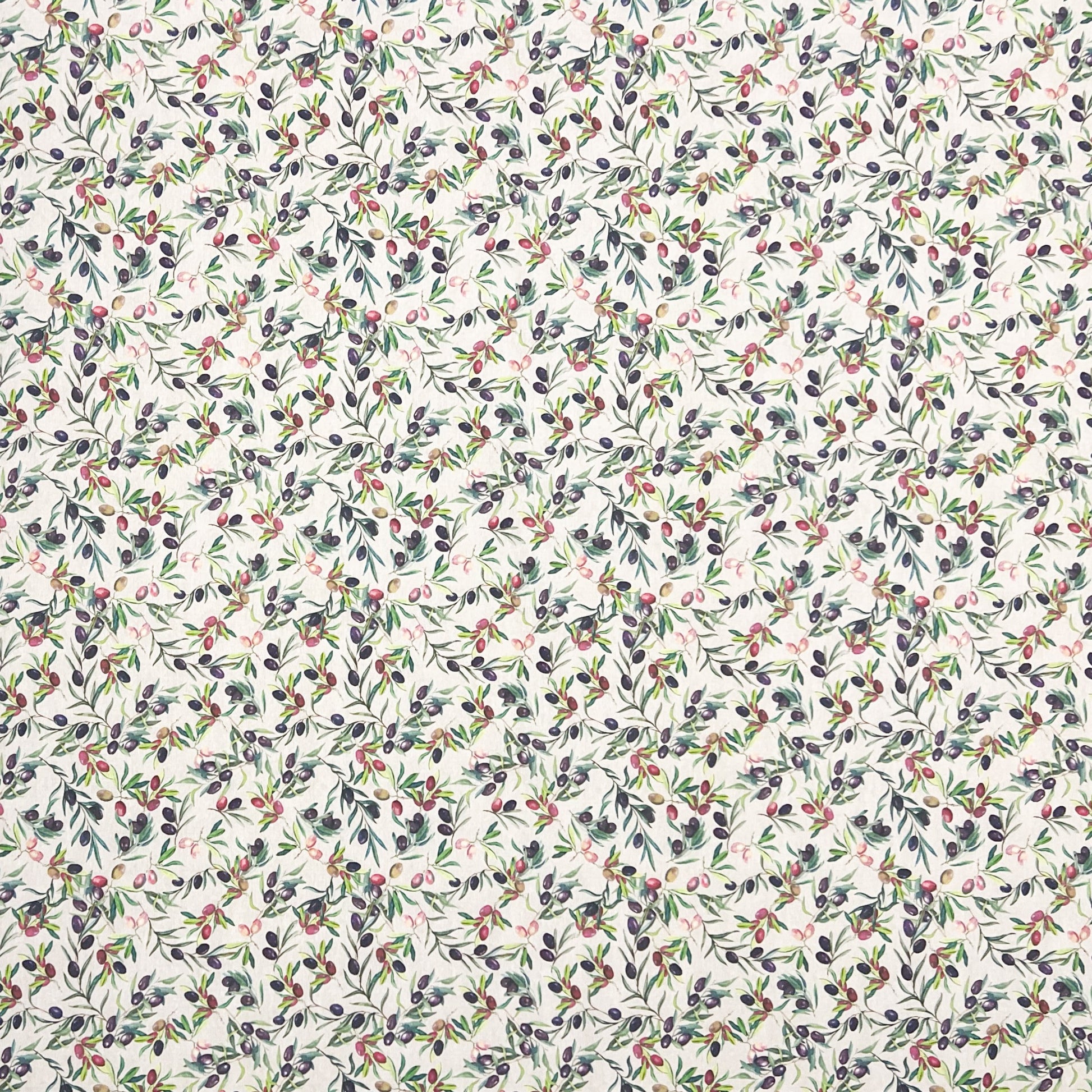 textile Tischdecke Oliven