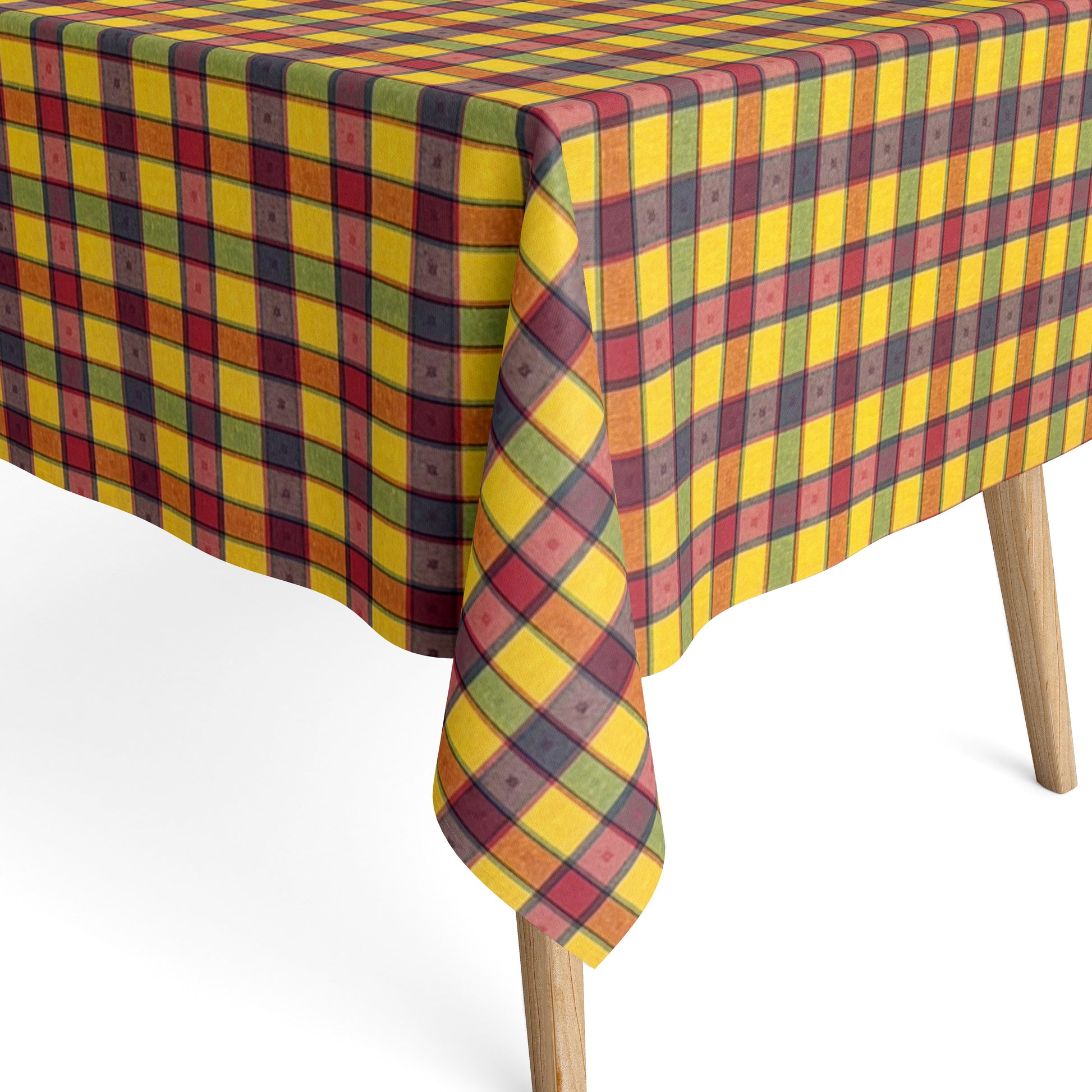 Baumwoll Tischdecke kariert