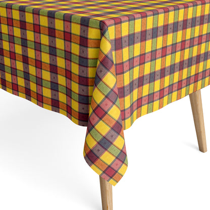 Baumwoll Tischdecke kariert