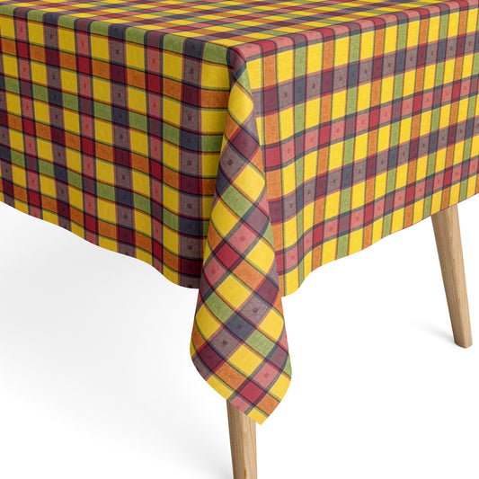 Baumwoll Tischdecke kariert
