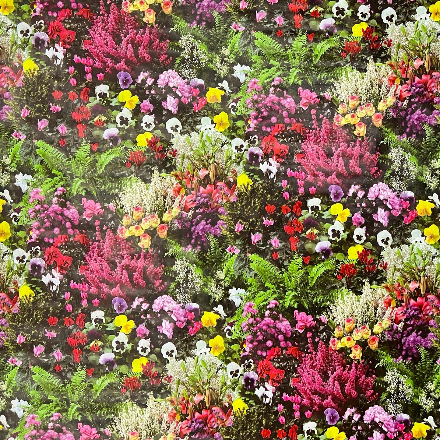 Oilcloth roll sold by the meter roll W270 flower meadow summer flowers