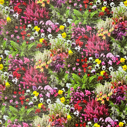 Oilcloth roll sold by the meter roll W270 flower meadow summer flowers
