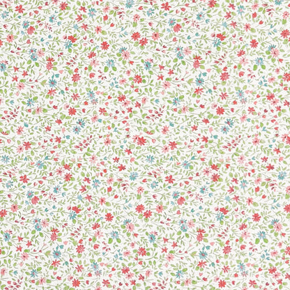 Nappe jacquard en coton enduit avec traitement antitache YILDA4 prairie fleurie carrée ronde ovale 