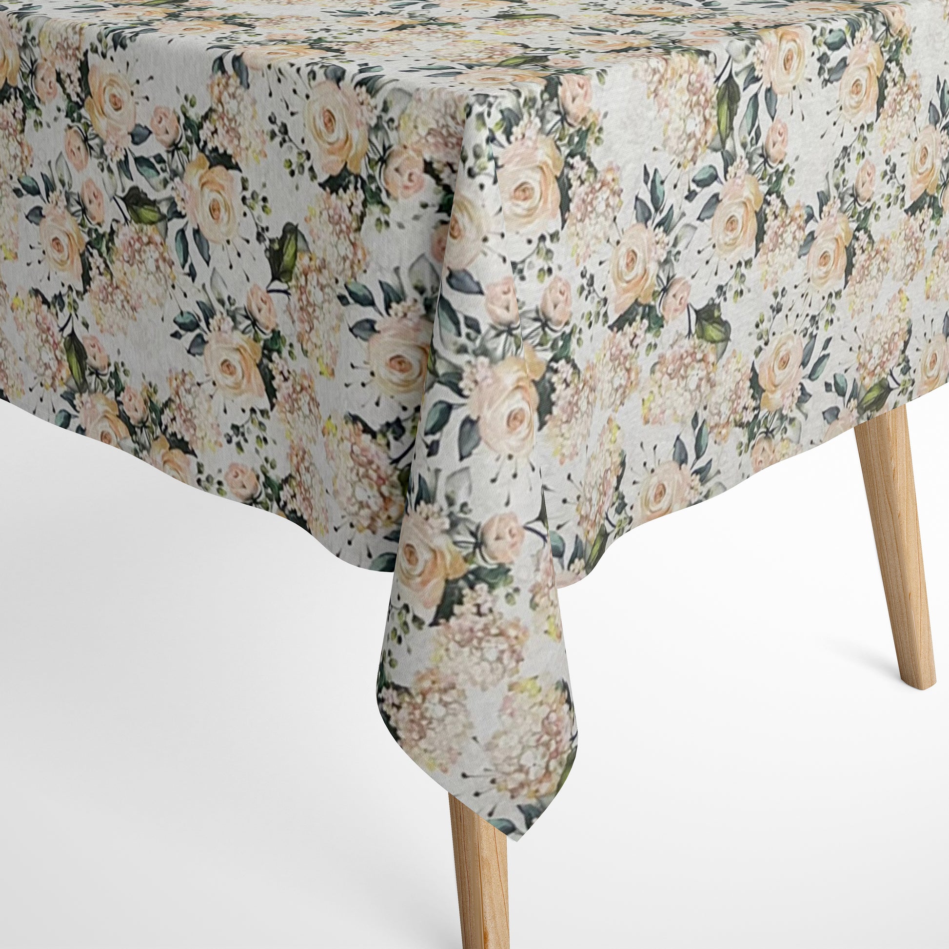 textile Tischdecke Rosenmotiv