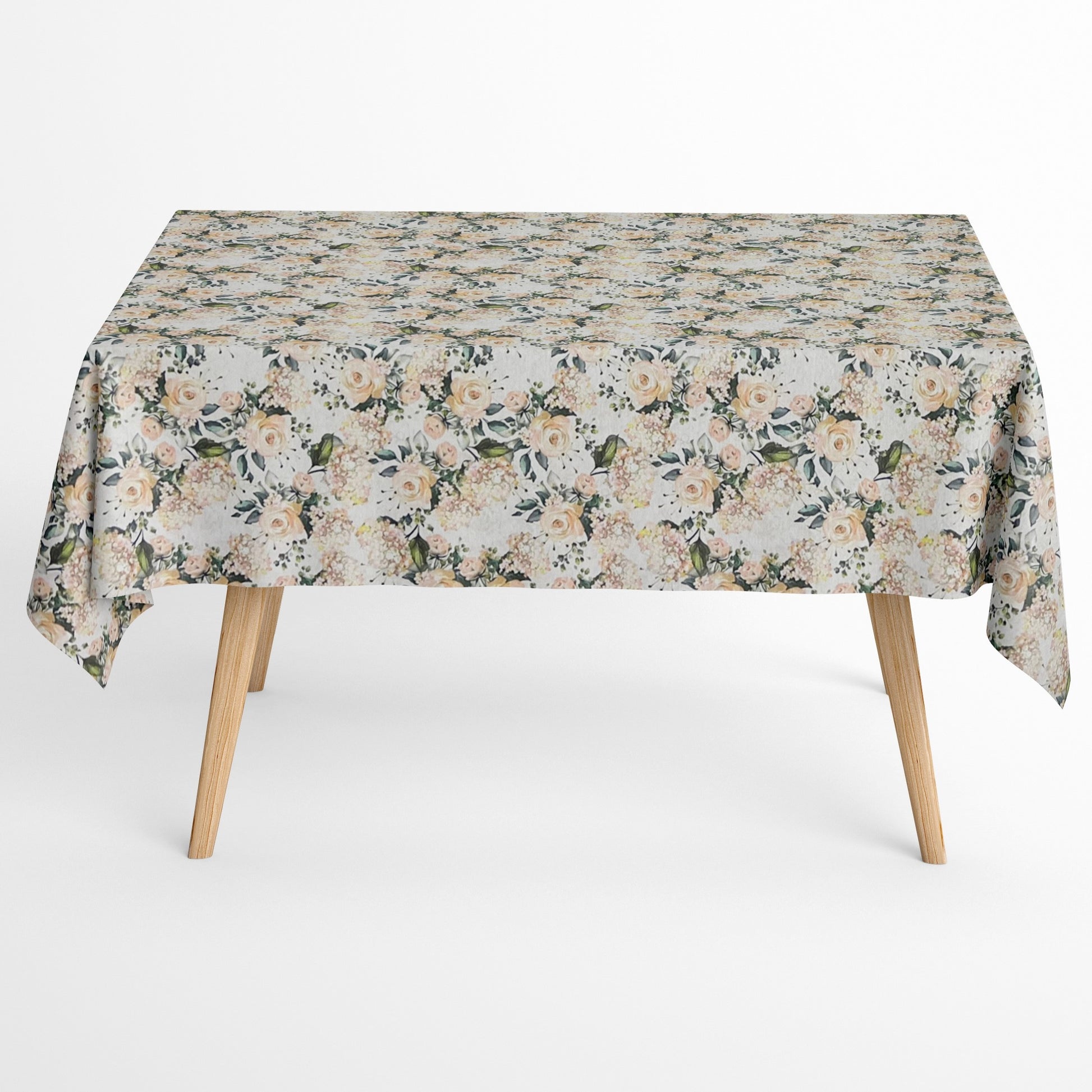 textile Tischdecke Rosenmotiv