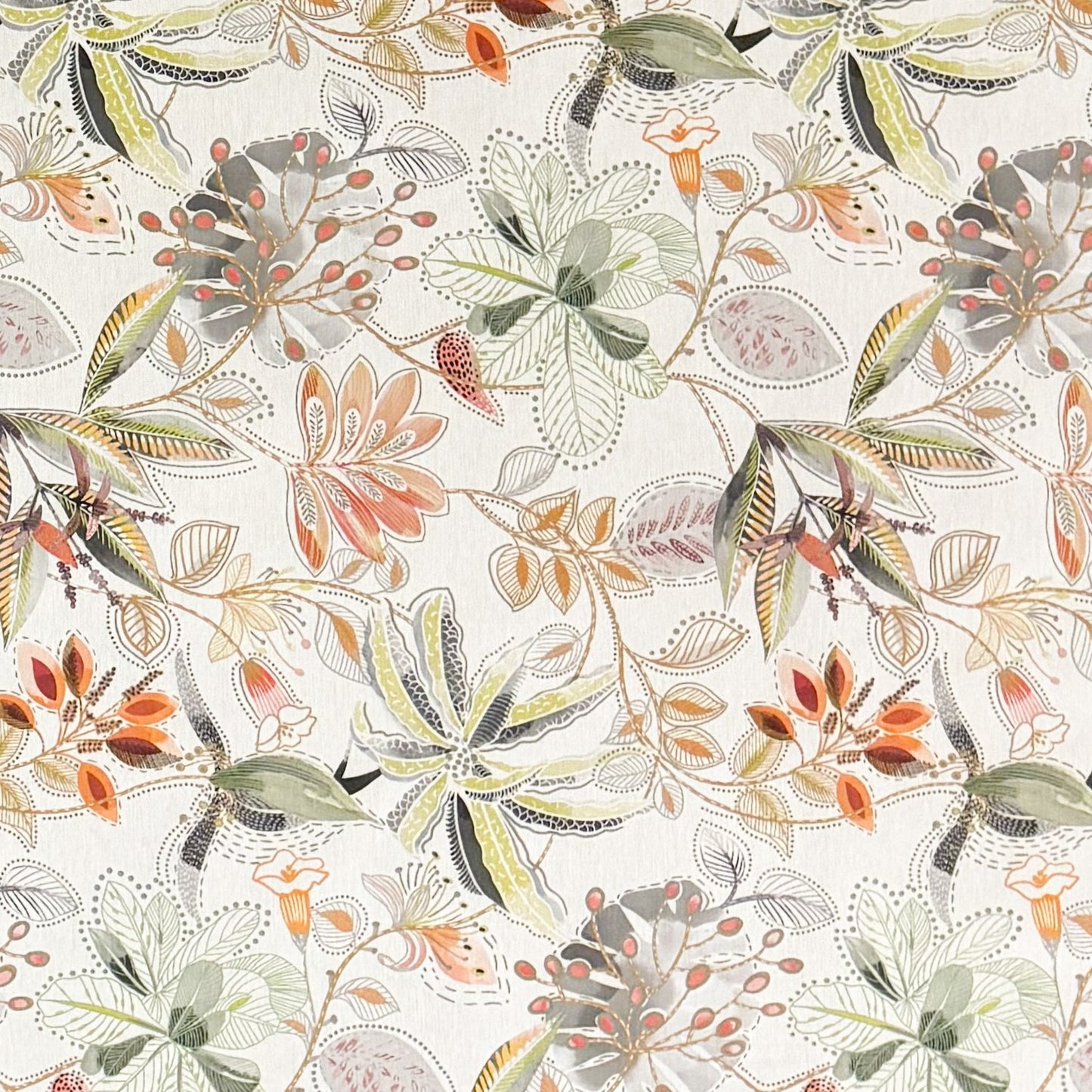Baumwoll Tischdecke Herbst Blumen