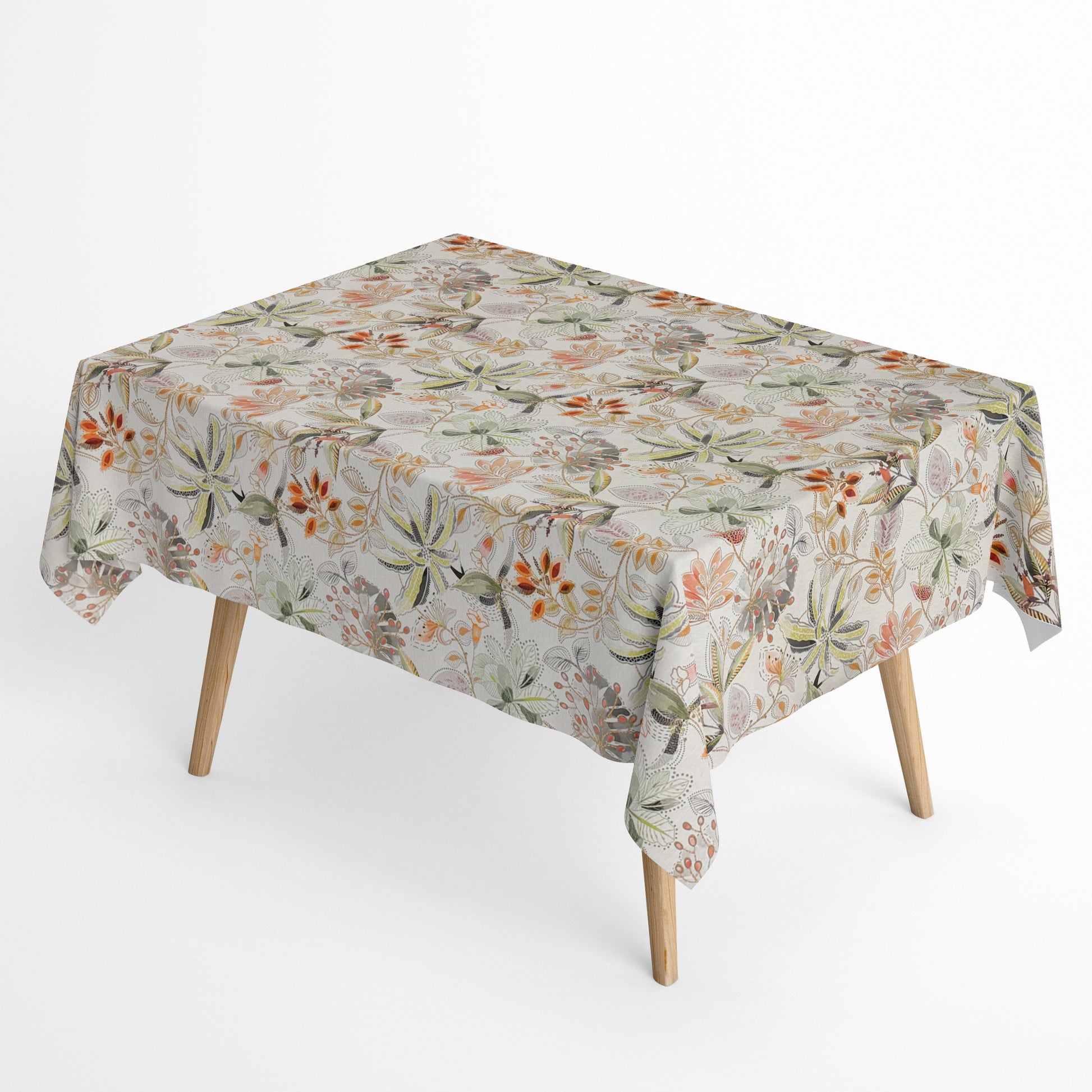 Baumwoll Tischdecke Herbst Blumen