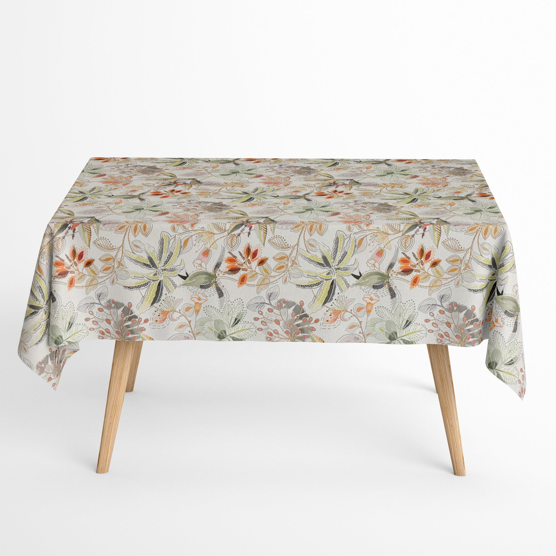 Baumwoll Tischdecke Herbst Blumen