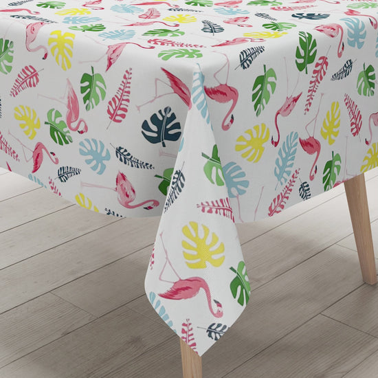 Wachstuch Tischdecke Flamingo