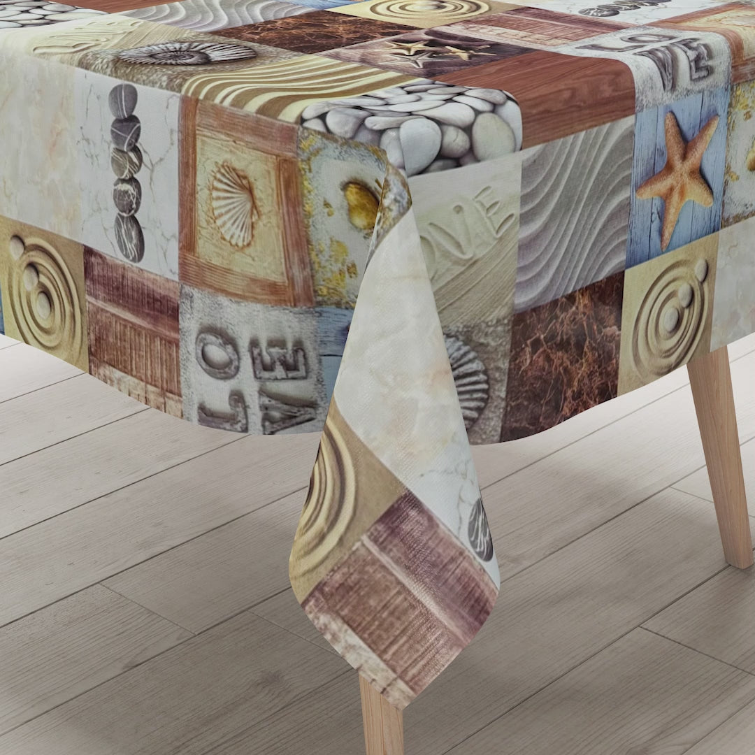 Wachstuch Tischdecke maritim