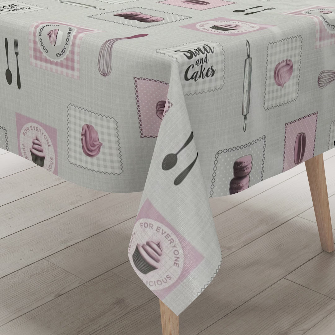 Wachstuch Tischdecke Cupcakes