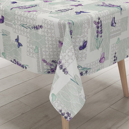 Wachstuch Tischdecke Lavendel
