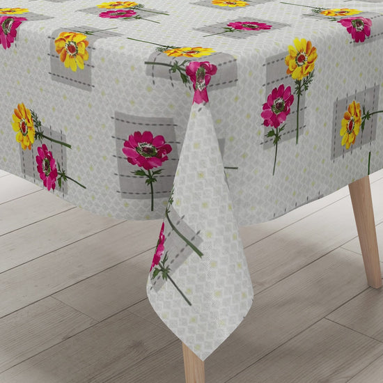 Wachstuch Tischdecke Blumenmotiv