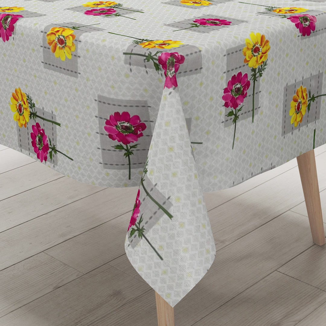 Wachstuch Tischdecke Blumenmotiv