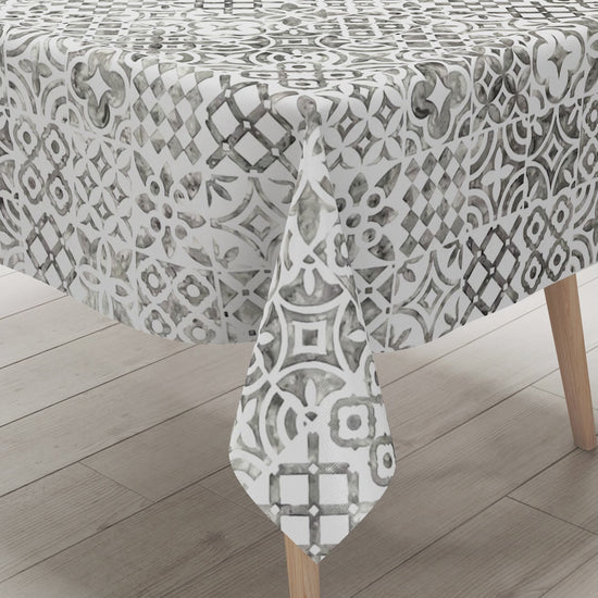Wachstuch TIschdecke Mosaik grau