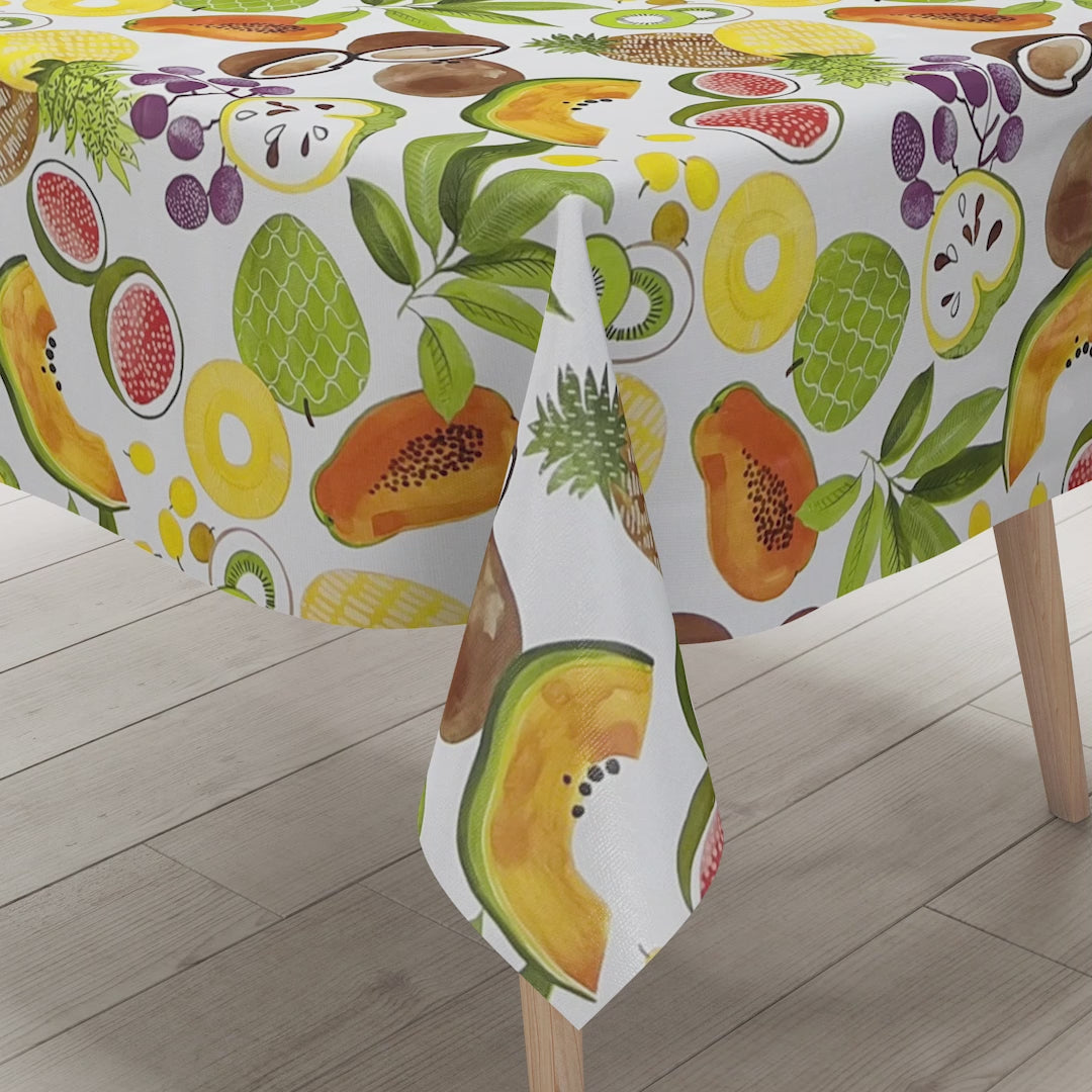 Wachstuch Tischdecke Obst Früchte