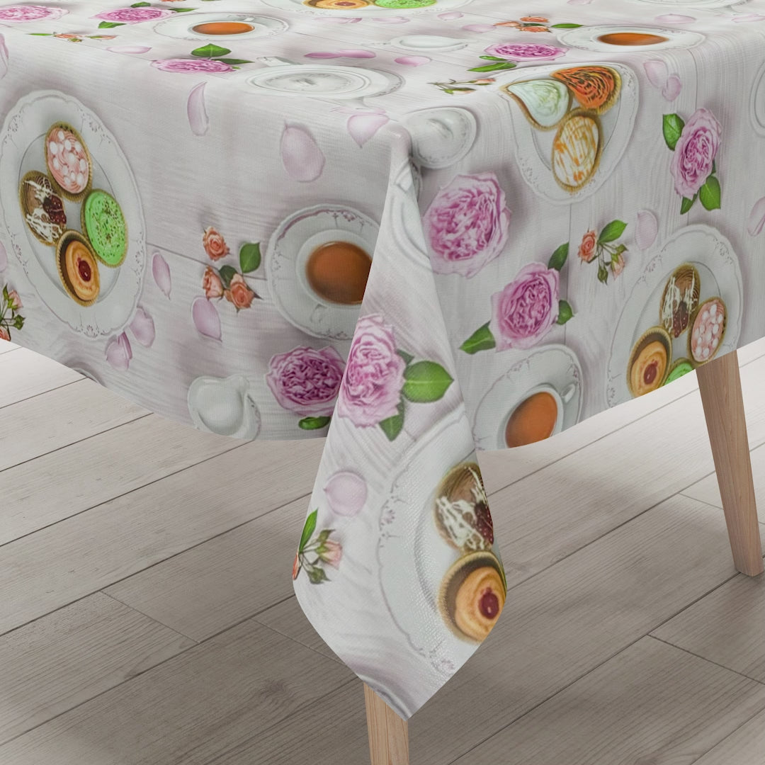 Wachstuch Tischdecke Kaffemotiv