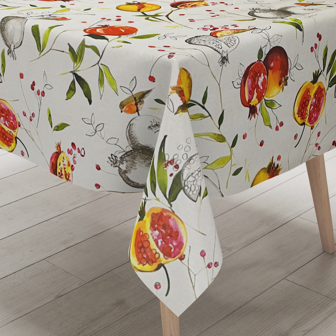 Wachstuch Tischdecke Granatapfel