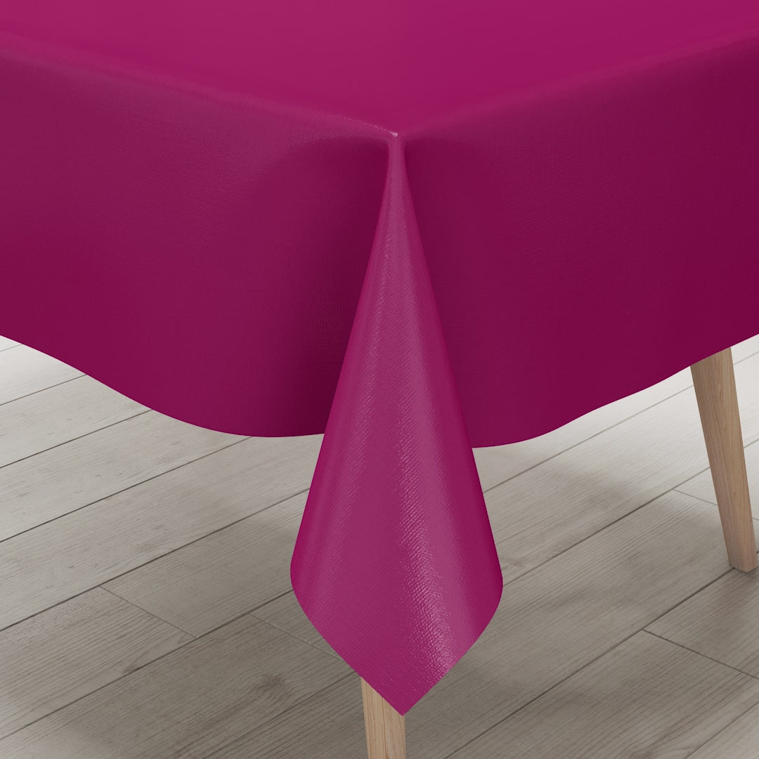 Wachstuch Tischdecke uni pink