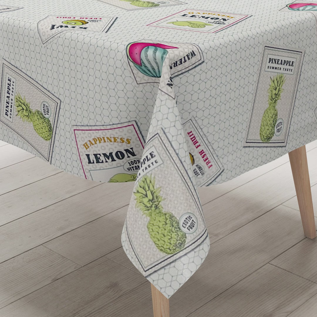 Wachstuch Tischdecke Früchte Obst