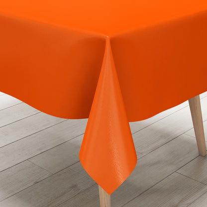 Wachstuch Tischdecke orange einfarbig unifarben uni021 eckig rund oval