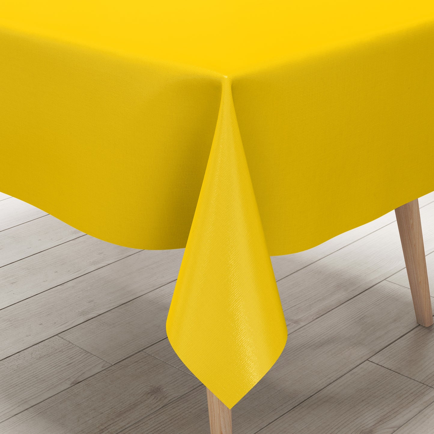 Wachstuch Tischdecke gelb einfarbig unifarben uni109 eckig rund oval