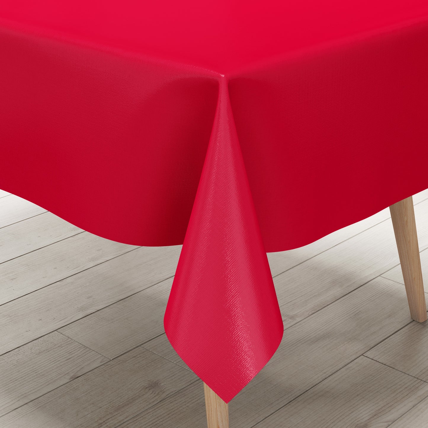 Wachstuch Tischdecke rot einfarbig unifarben uni186 eckig rund oval