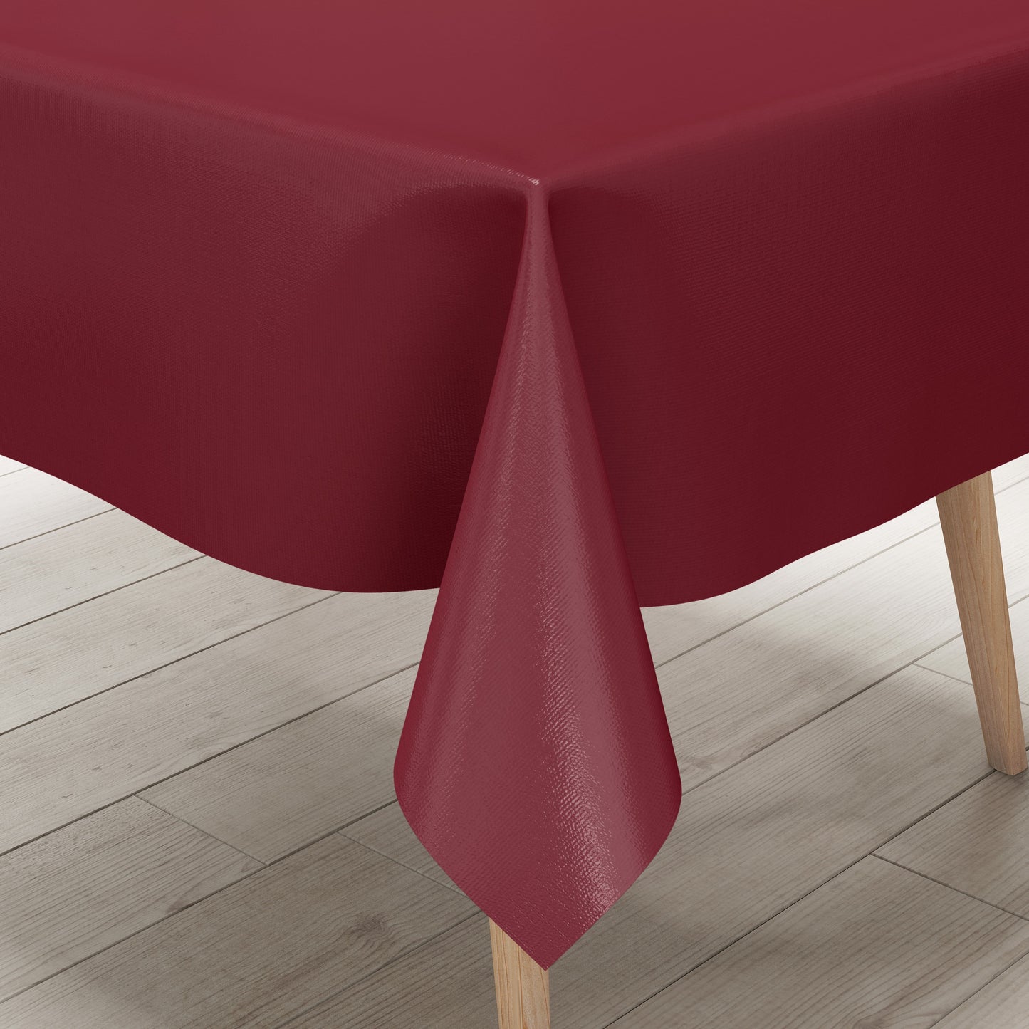 Wachstuch Tischdecke bordeaux weinrot einfarbig unifarben uni209 eckig rund oval