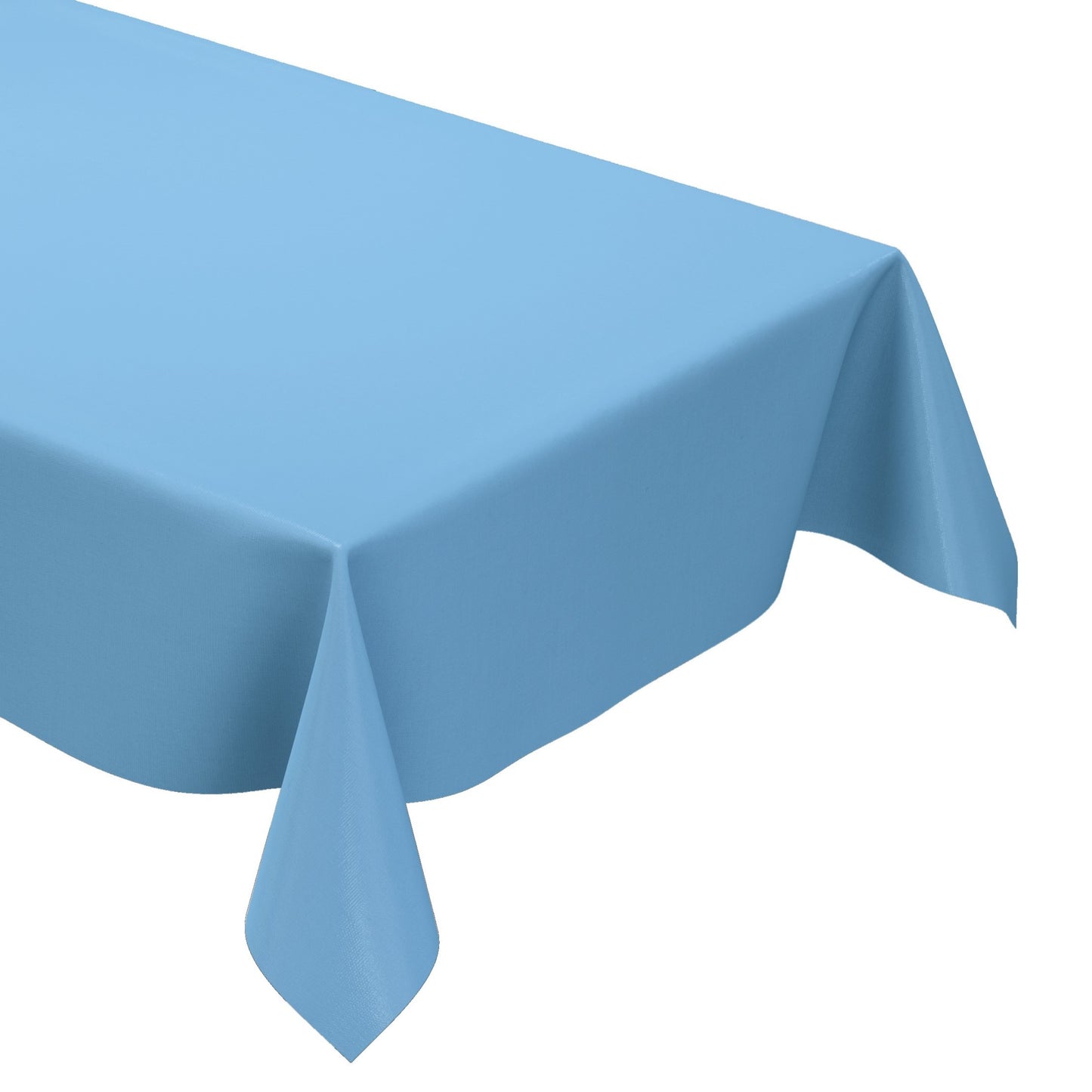 Oilcloth tablecloth uni 291 plain light blue square round oval